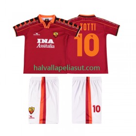 Jalkapallo Pelipaidat/Peliasut AS Roma TOTTI 10 1999 Retro Lasten Kotipaita 1998 Lyhythihainen